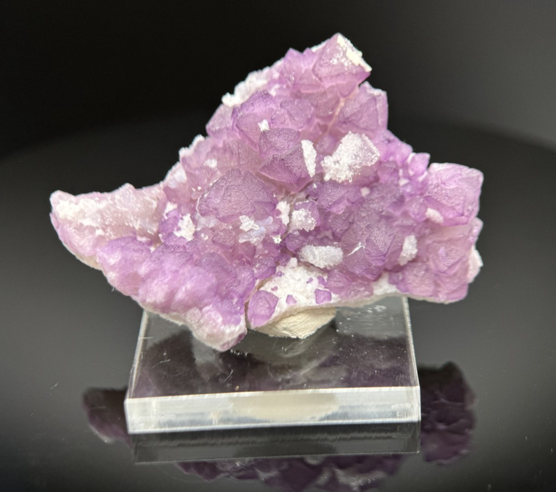 Rare locale Fluorite on quartz epimorphs Florita Dulcita Claim, Cochise Co, AZ Rare locale Fluorite on quartz epimorphs Florita Dulcita Claim, Cochise Co, AZ