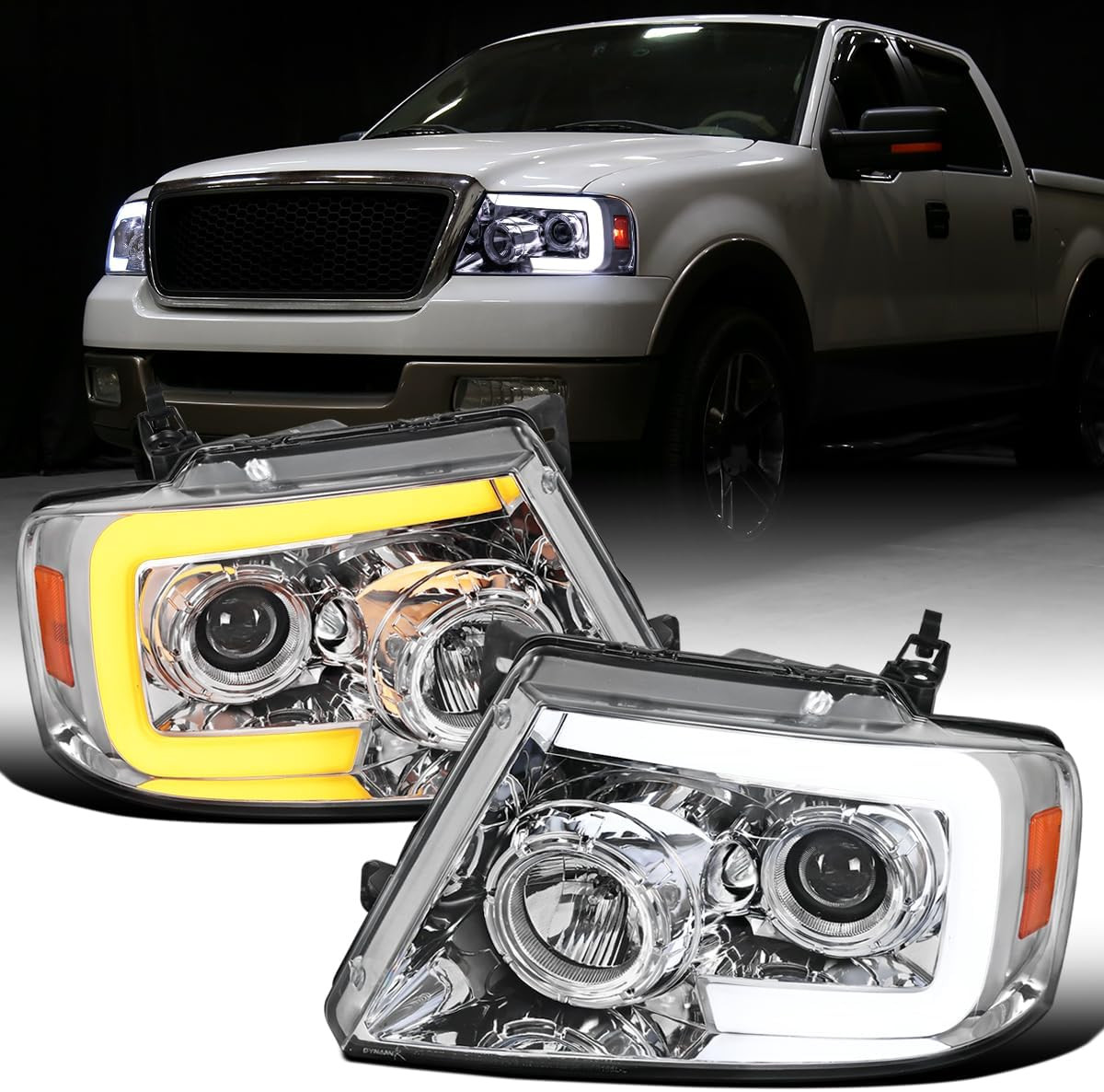 - Fits 2004-2008 Ford F150 2006-2008 Lincoln Mark LT Upgraded LED Switchback Seq - Fits 2004-2008 Ford F150 2006-2008 Lincoln Mark LT Upgraded LED Switchback Seq
