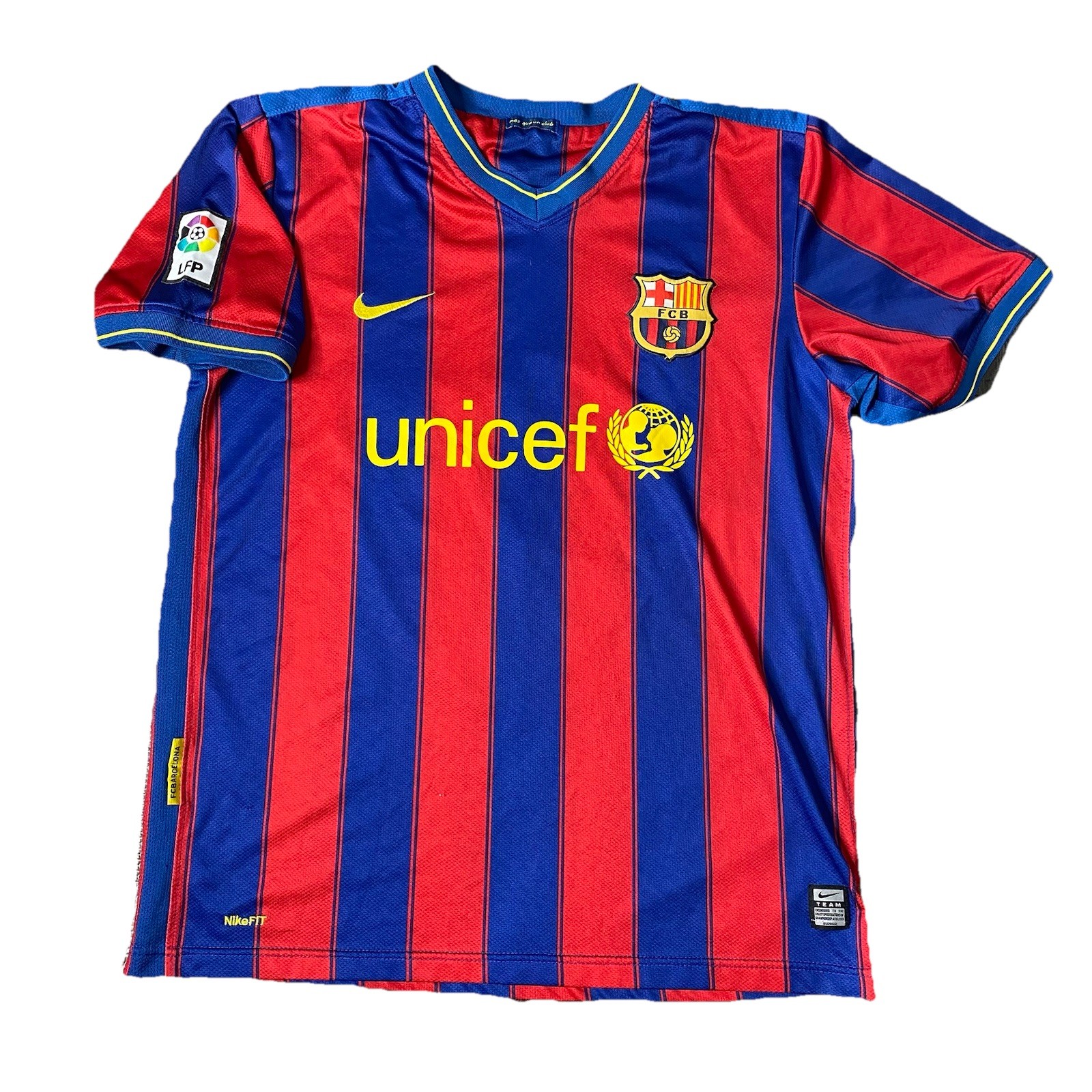 Barcelona 2009-2010 Home Jersey Zlatan Ibrahimovic Large Kit Nike Authentic Barcelona 2009-2010 Home Jersey Zlatan Ibrahimovic Large Kit Nike Authentic