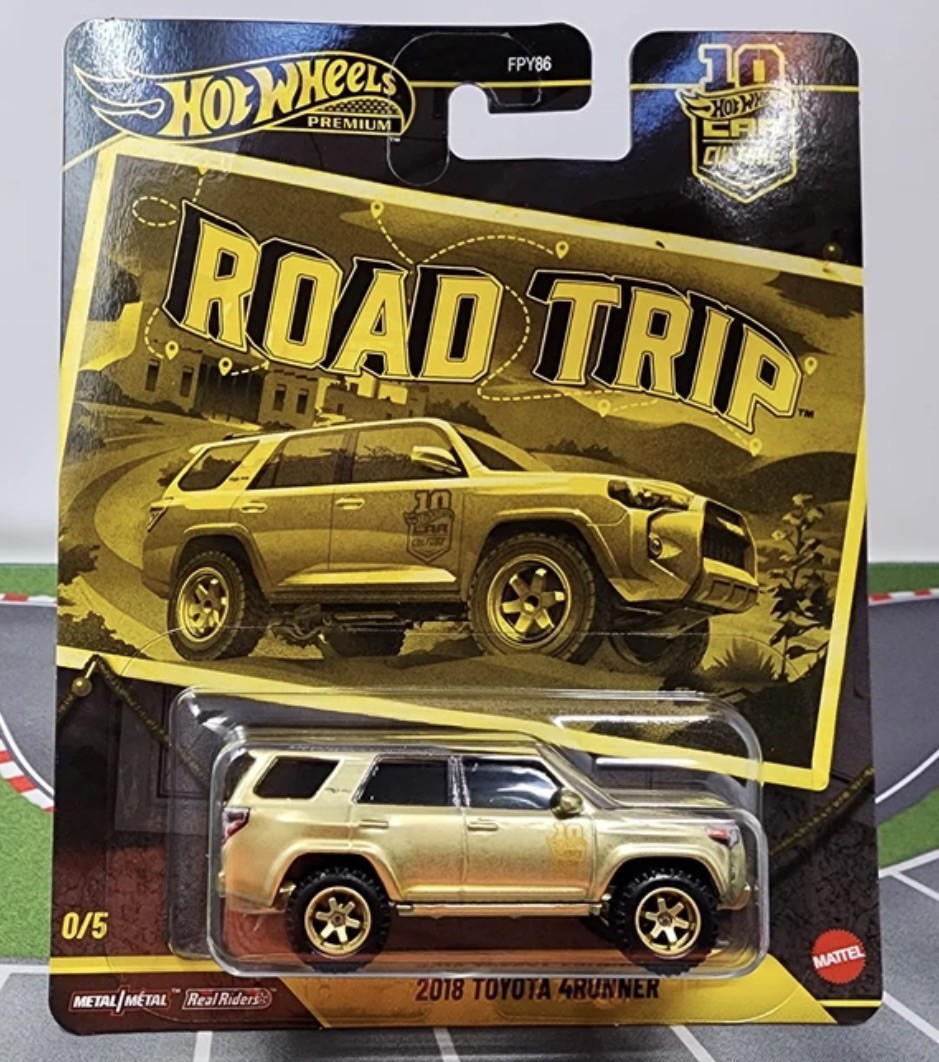 Hot Wheels Premium 2026 Road Trip Chase 0/5 2018 Toyota 4Runner Hot Wheels Premium 2026 Road Trip Chase 0/5 2018 Toyota 4Runner