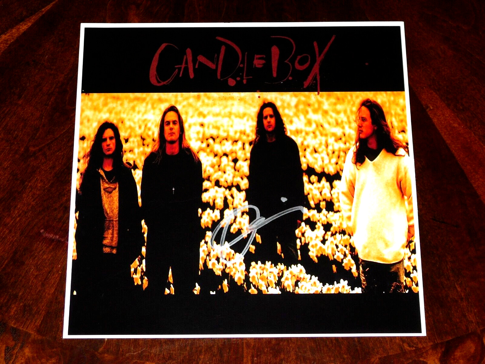 KEVIN MARTIN CANDLEBOX SIGNED SELF TITLED 12X12 ALBUM COVER PHOTO FAR BEHIND
