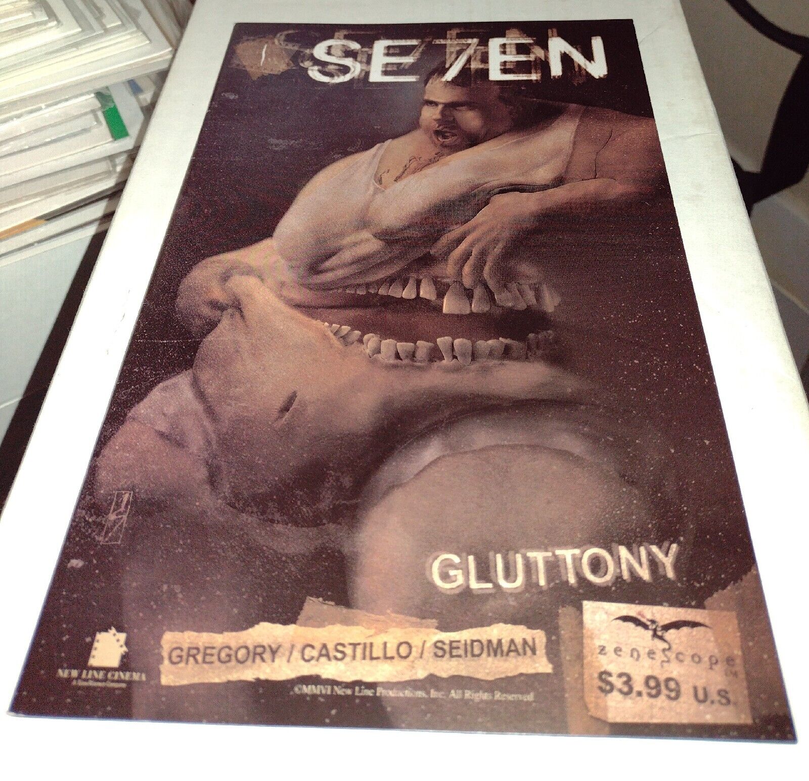 Se7en #1 Zenescope Comics 2006 Seven Gluttony Brad Pitt David Fincher Movie rare