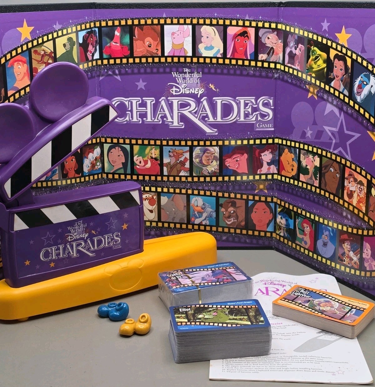 Disney Charades Board Game Vintage 1999 Metal Tin Disney Charades Board Game Vintage 1999 Metal Tin