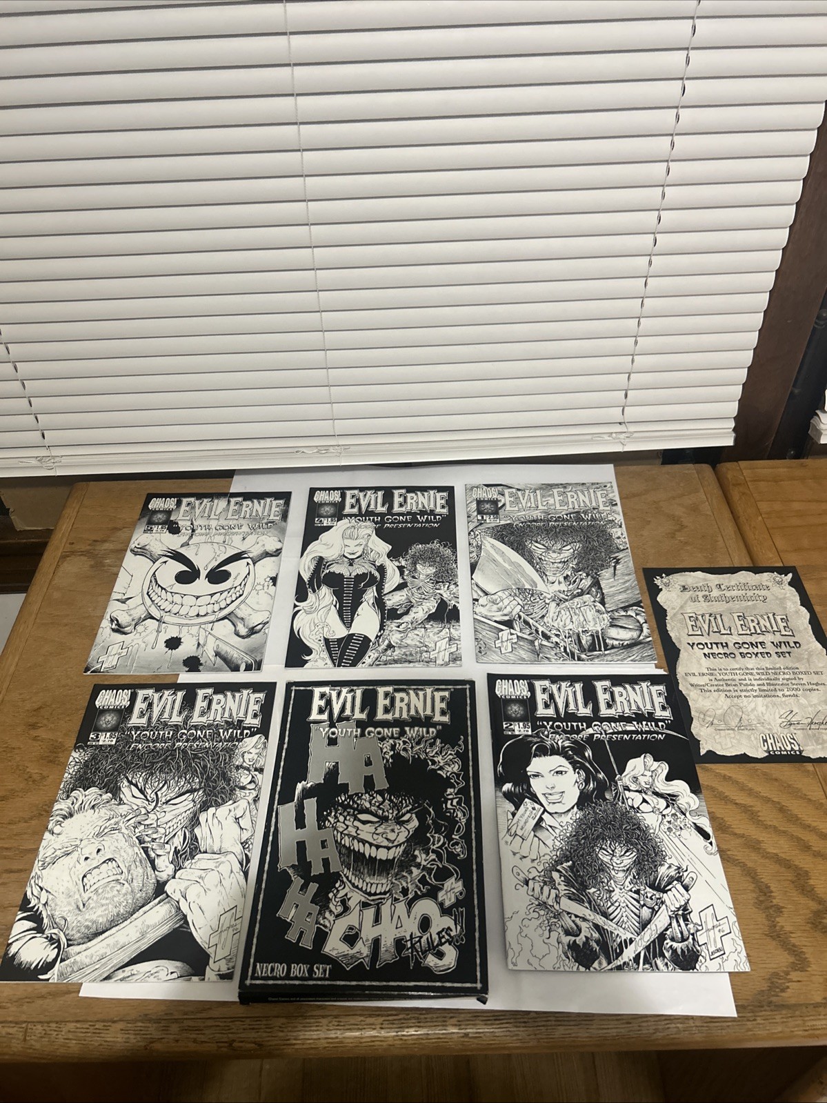Evil Ernie Limited Edition #1 (1997) Necro Box Set Chaos Comics Rare-2000 Copies Evil Ernie Limited Edition #1 (1997) Necro Box Set Chaos Comics Rare-2000 Copies