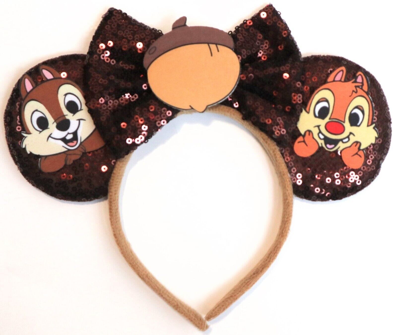 Disney inspired Chip and Dale Fall Mickey Minnie Mouse ears headband HANDMADE Disney inspired Chip and Dale Fall Mickey Minnie Mouse ears headband HANDMADE