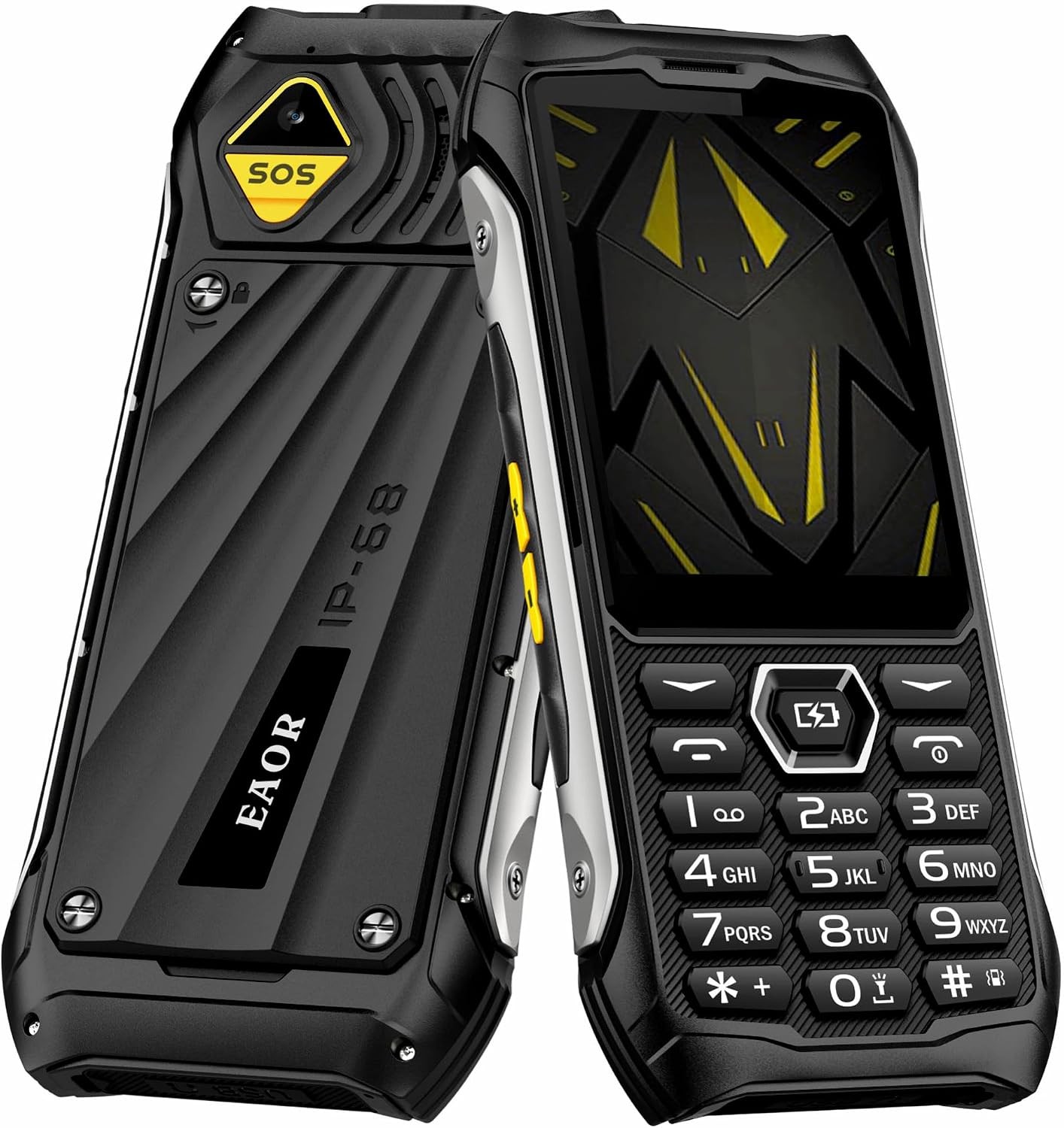 Rugged Phone Unlocked,3.5" Screen, IP68,4500mAh,Feature Dumb Phones 4G Large
