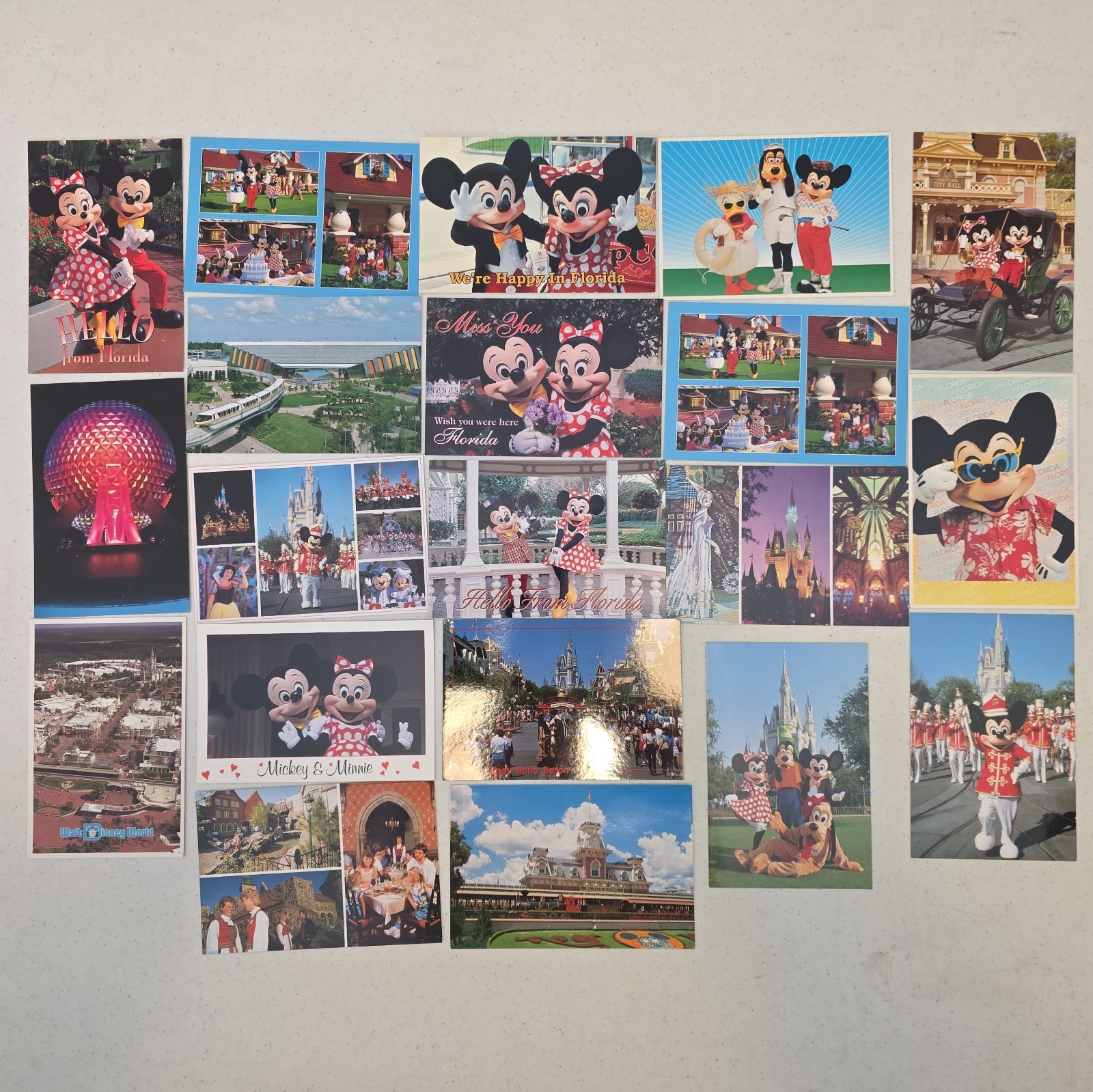 20 Vintage Disney Postcards Lot Mickey Minnie Florida Greetings NOS 80s 90s 20 Vintage Disney Postcards Lot Mickey Minnie Florida Greetings NOS 80s 90s