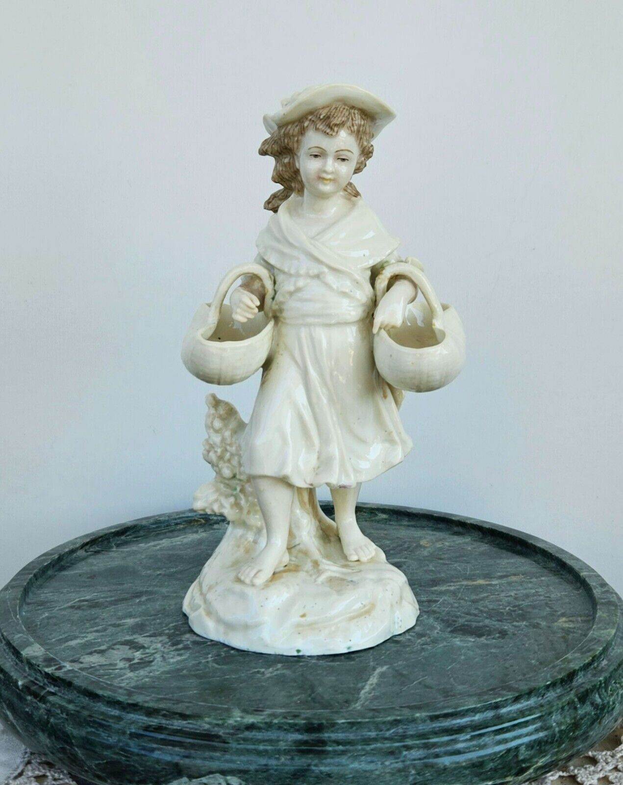 Antique Porcelain Figurine Triebner Ens & Eckert Volkstedt Thuringia Germany