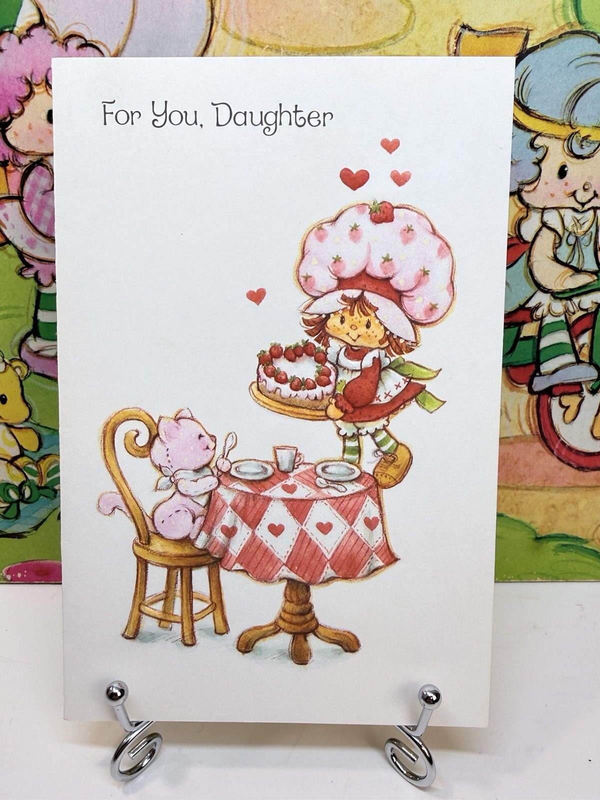 Rare Early Vintage Strawberry Shortcake Valentines Day Card Rare Early Vintage Strawberry Shortcake Valentines Day Card