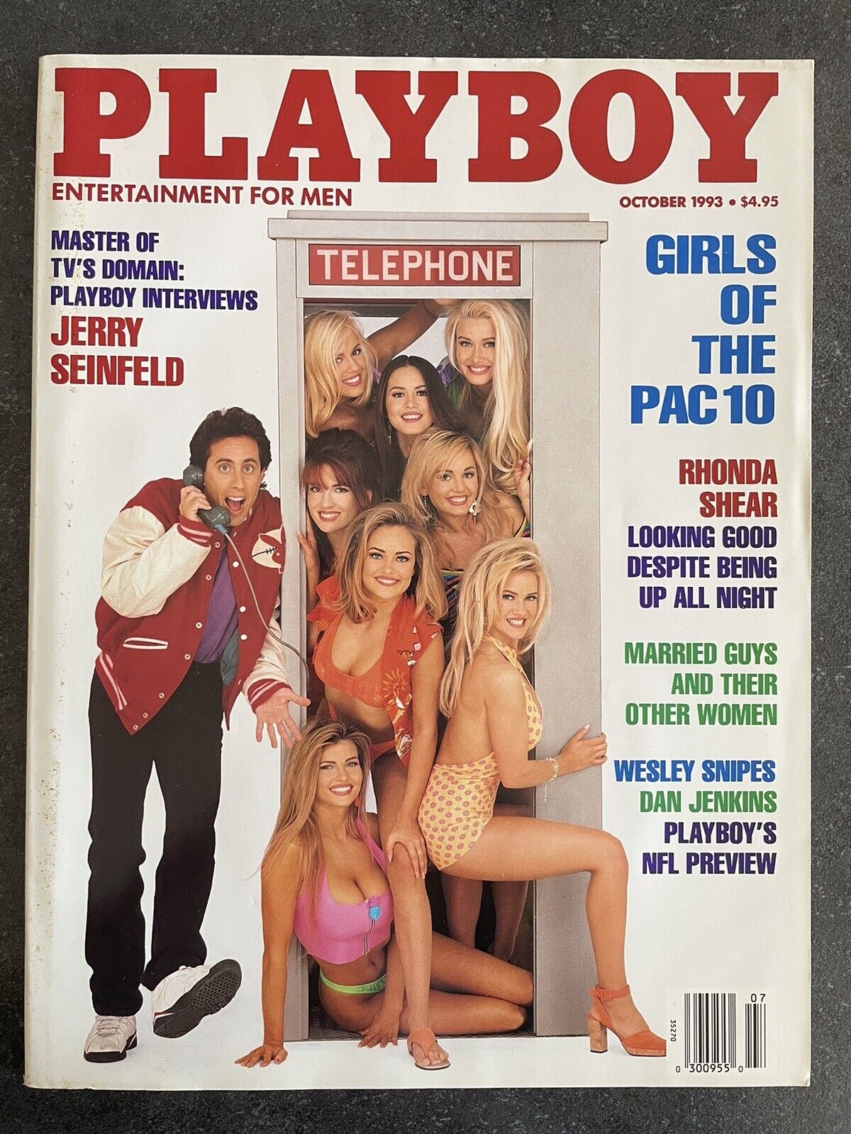 Playboy Magazine October 1993 Jerry Seinfeld PAC 10 Cheerleaders