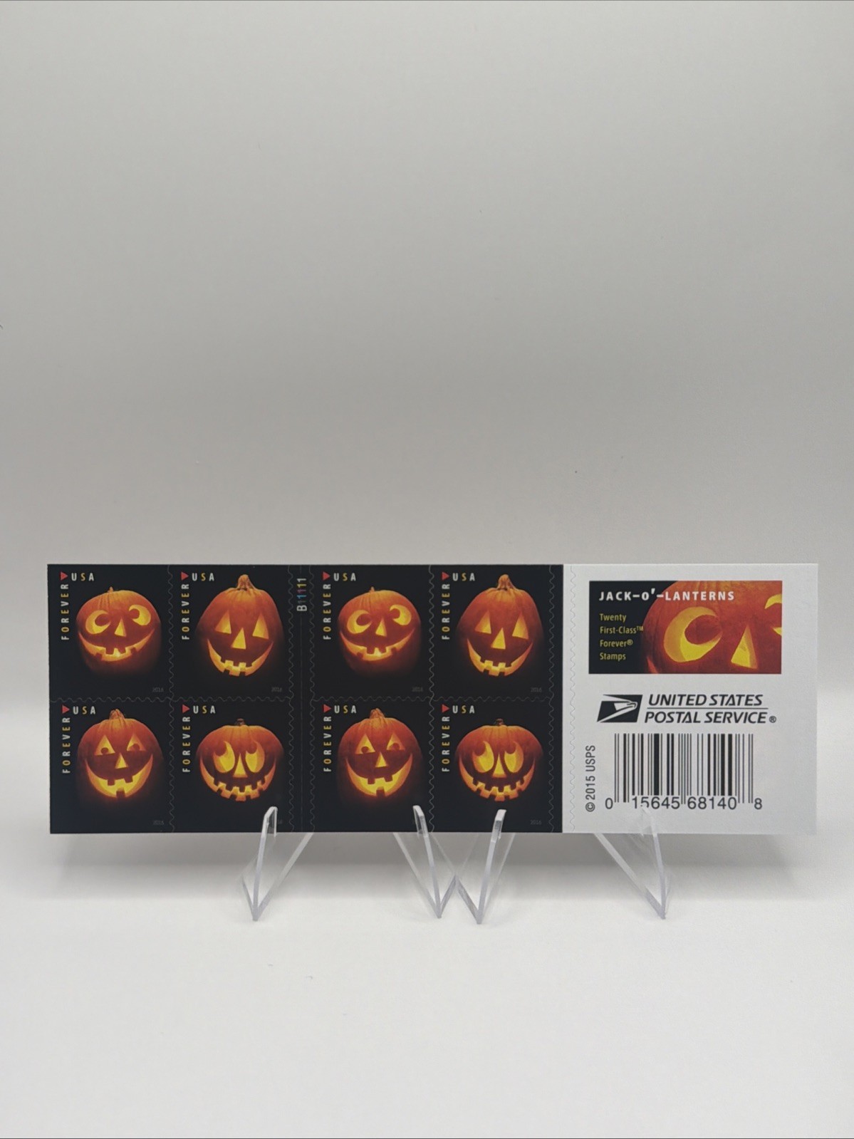 2016 USPS Forever Stamp Jack-O-Lanterns Sheet of 20 Collectible Stamps 2016 USPS Forever Stamp Jack-O-Lanterns Sheet of 20 Collectible Stamps