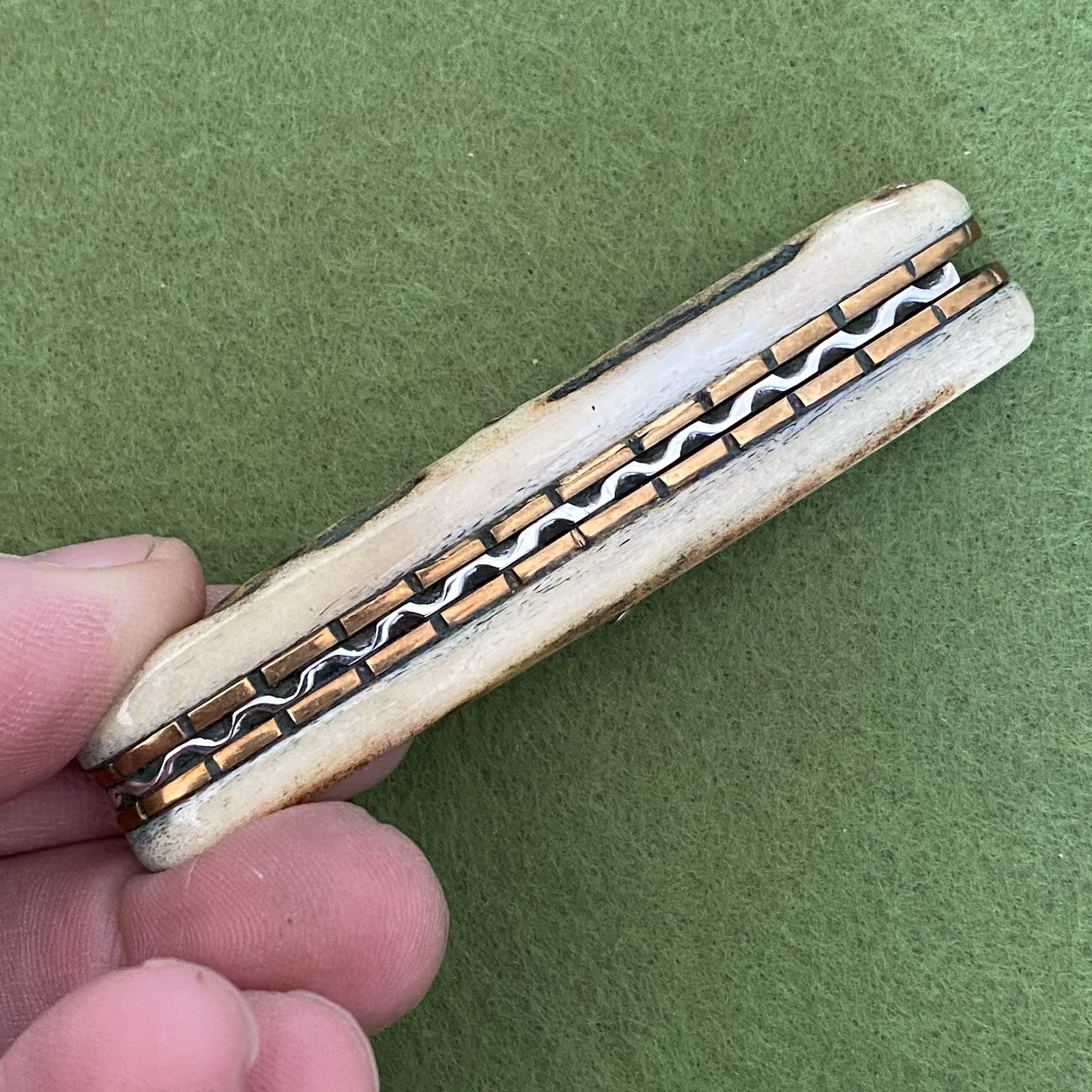 Awesome Vintage Custom Imperial Trick Lock Pocket Knife With File Work