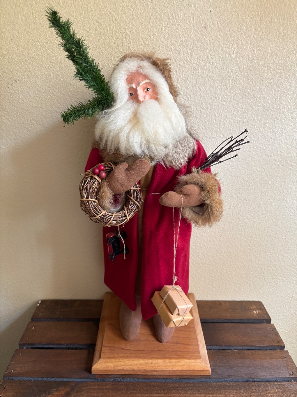 Vintage 1987 Lynn Haney Father Christmas Santa Signed