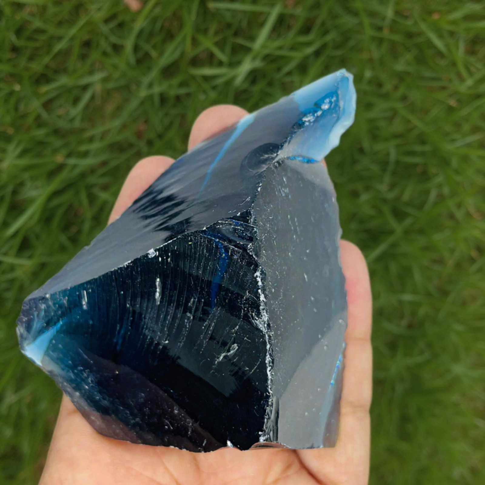 550-650CT Raw Blue Obsidian Crystal | Natural Rough Gemstone for Energy 550-650CT Raw Blue Obsidian Crystal | Natural Rough Gemstone for Energy