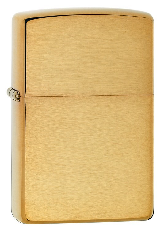 Zippo Windproof Armor Brushed Brass Lighter, # 168, New In Box Zippo Windproof Armor Brushed Brass Lighter, # 168, New In Box
