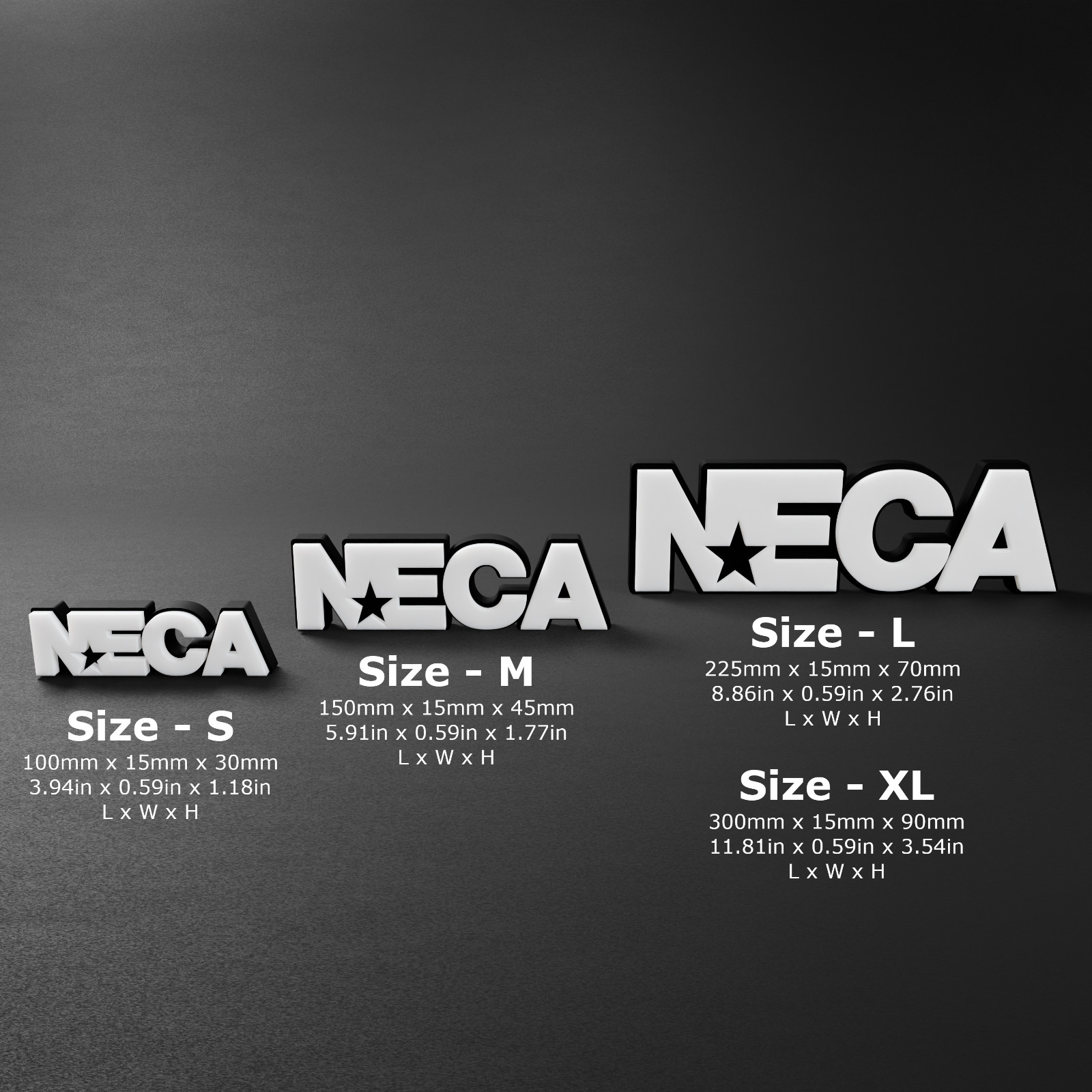 NEMA - Collectible 3D Printed Logo Display Sign NEMA - Collectible 3D Printed Logo Display Sign