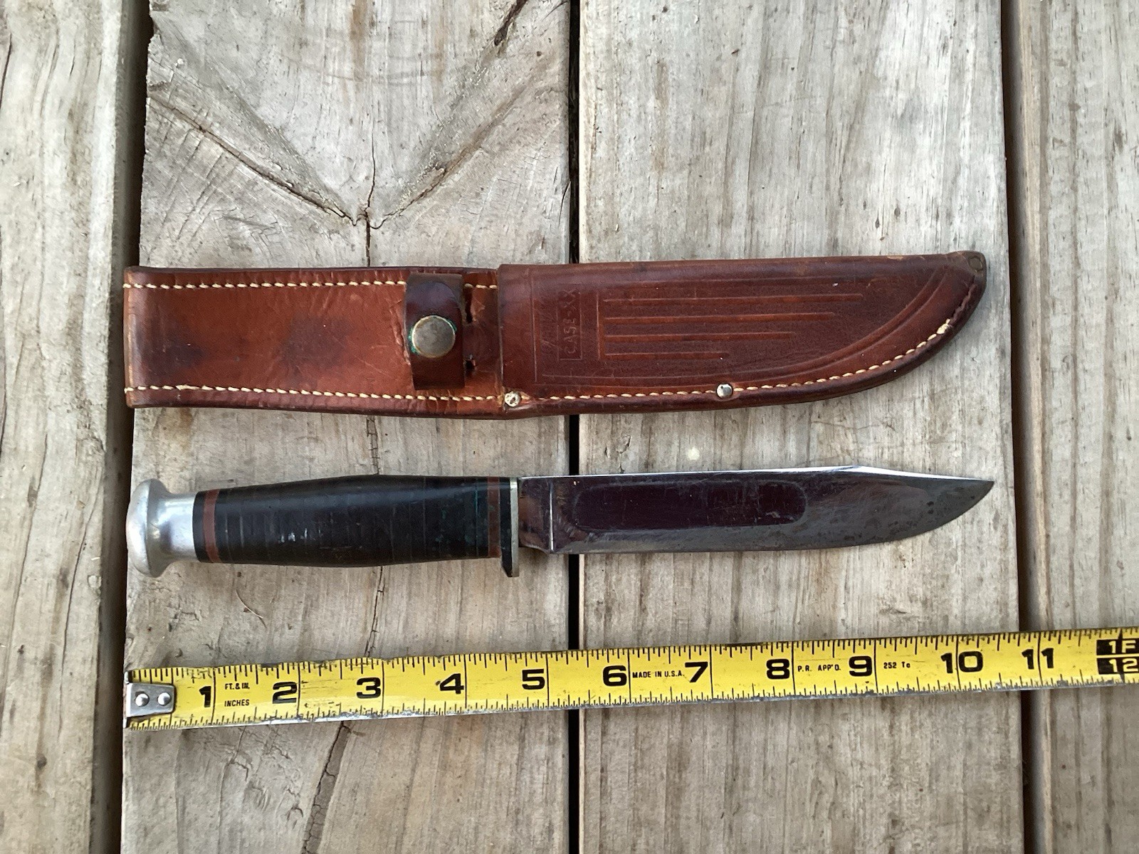 Vintage Case Hunting Fighting Knife With Sheath 