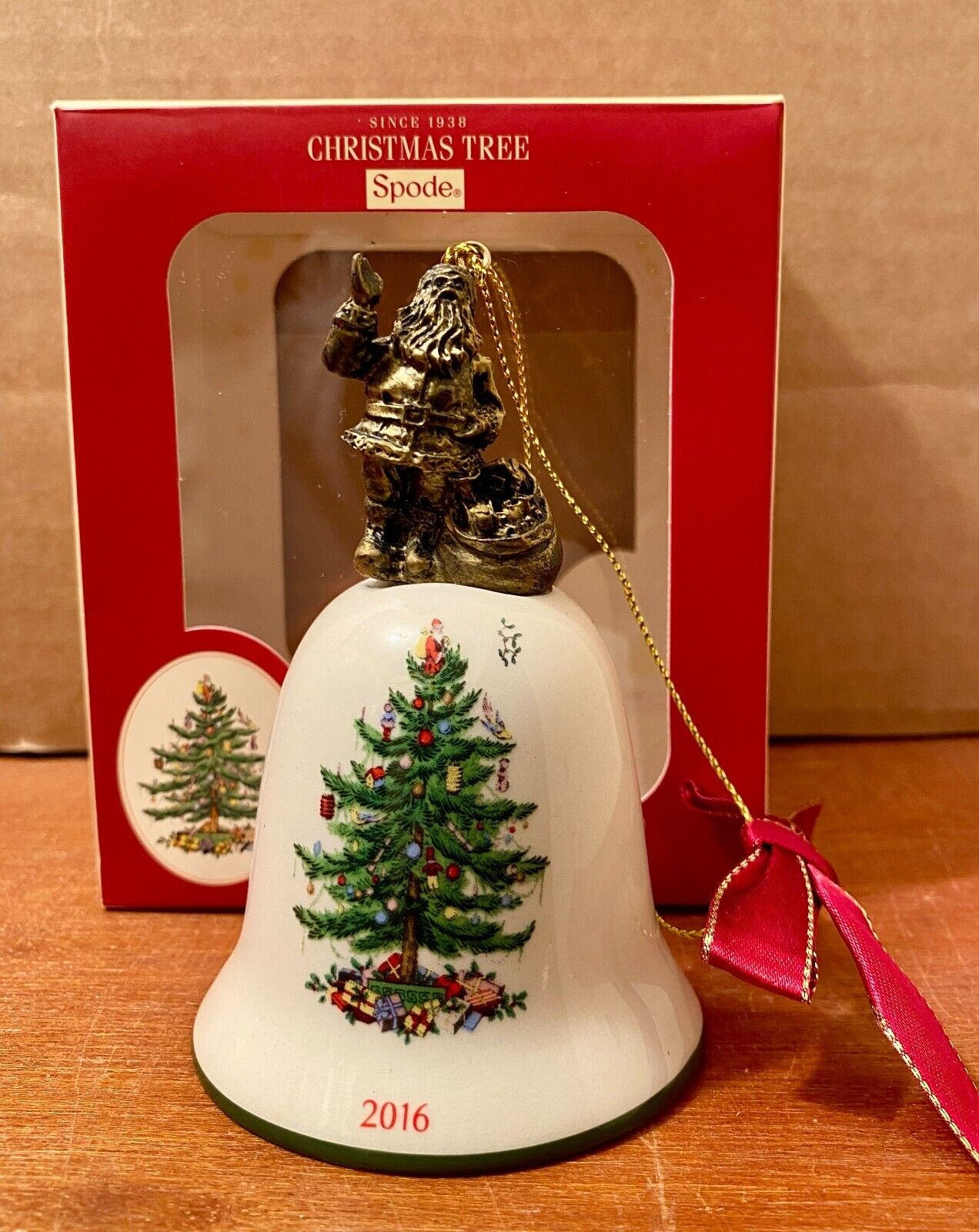 2016 Spode Christmas Tree Annual Bell New