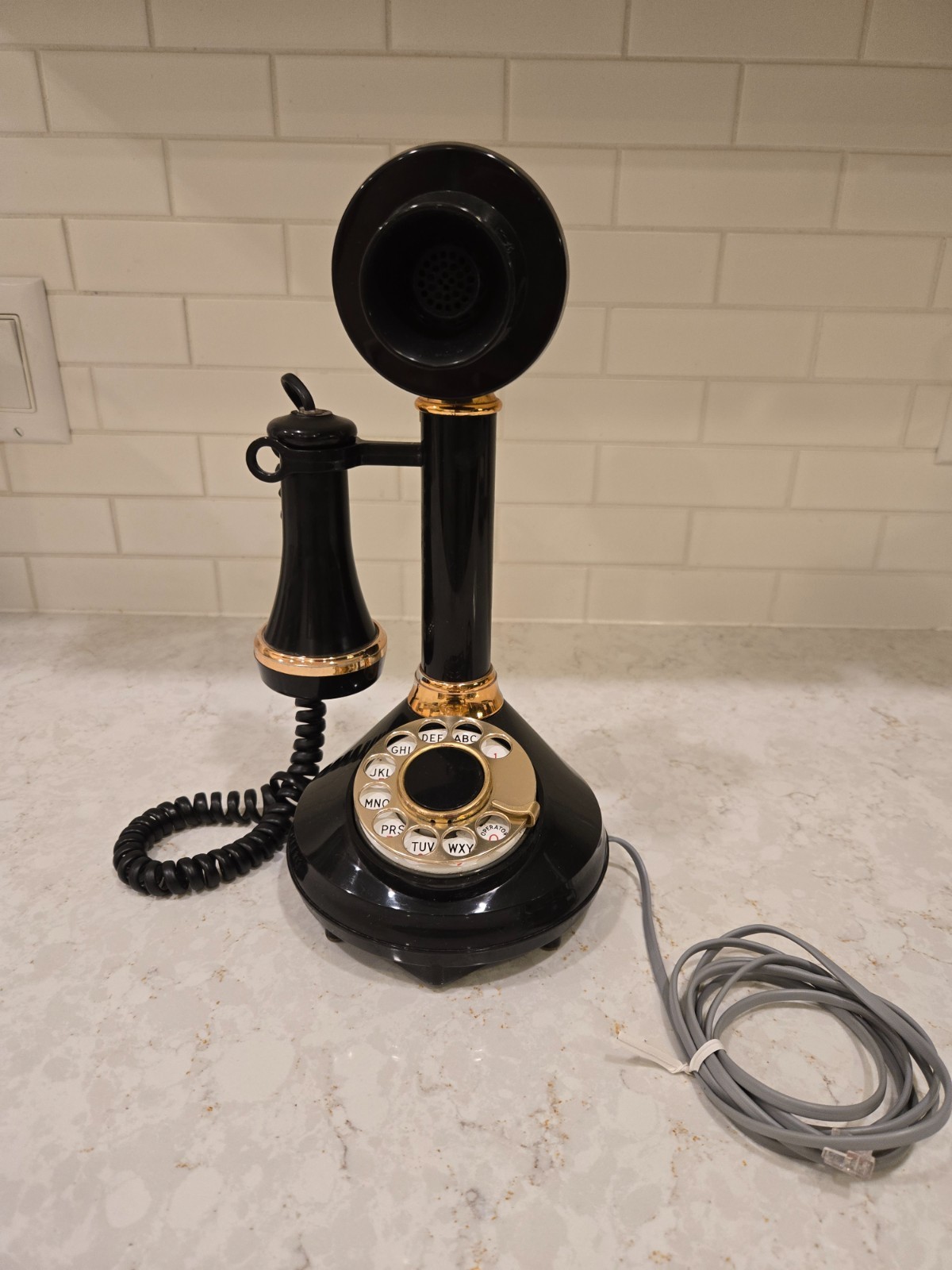 Vintage 1973 The Candlestick Telephone Canadian American Telecommunications Corp Vintage 1973 The Candlestick Telephone Canadian American Telecommunications Corp