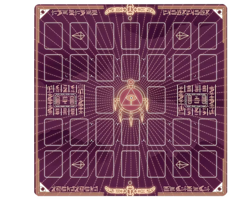 Yugioh 2 Player Playmat Burgundy Purple Gold Rubber Non Slip TCG Game Mat 60x60 Yugioh 2 Player Playmat Burgundy Purple Gold Rubber Non Slip TCG Game Mat 60x60