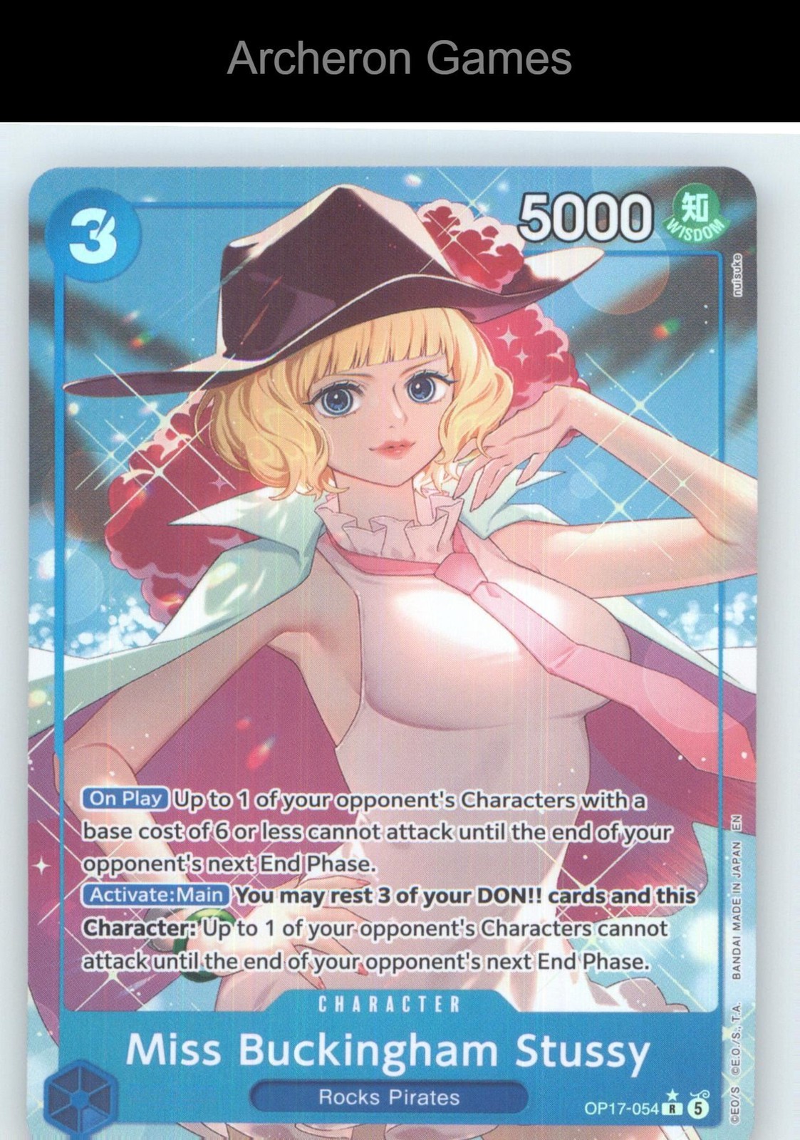 Miss Buckingham Stussy (Alternate Art) OP17-054 One Piece Card NM/EX+ Foil Miss Buckingham Stussy (Alternate Art) OP17-054 One Piece Card NM/EX+ Foil