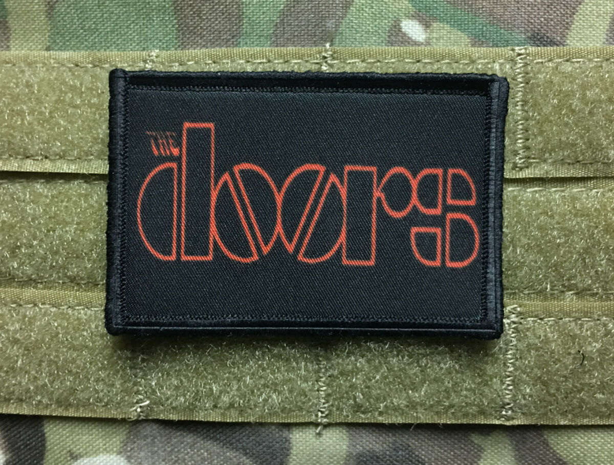 The Doors Morale Patch Tactical Military Hook Badge Flag USA Classic Rock