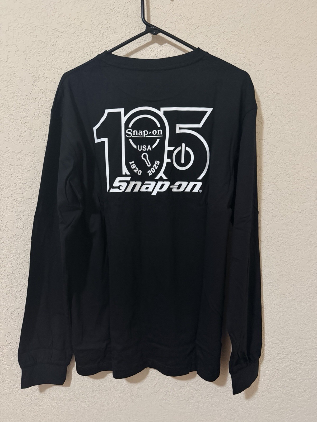 snap-on tools NEW t shirt Black Long Sleeve Anniversary Size Large snap on snap-on tools NEW t shirt Black Long Sleeve Anniversary Size Large snap on