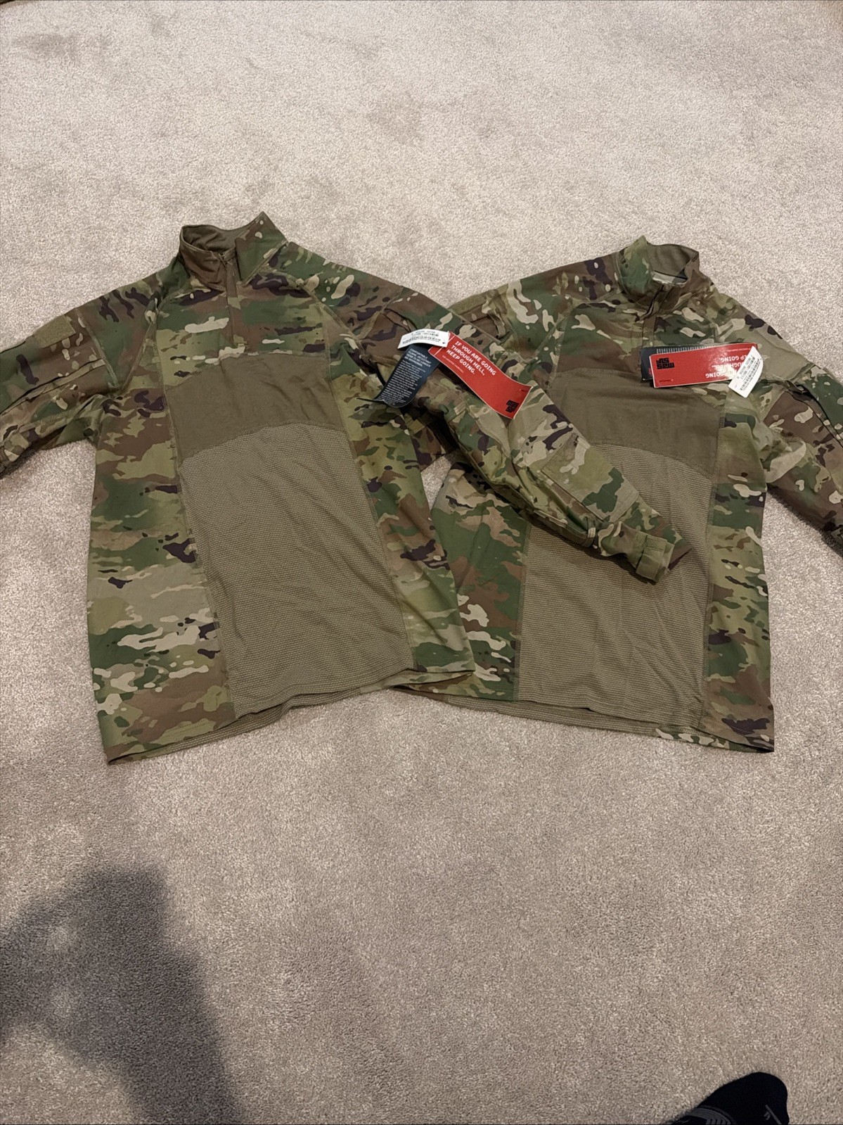 Massif Advanced 1/4 Zip Army Combat Shirt OCP Multicam Flame Resistant Large (2) Massif Advanced 1/4 Zip Army Combat Shirt OCP Multicam Flame Resistant Large (2)