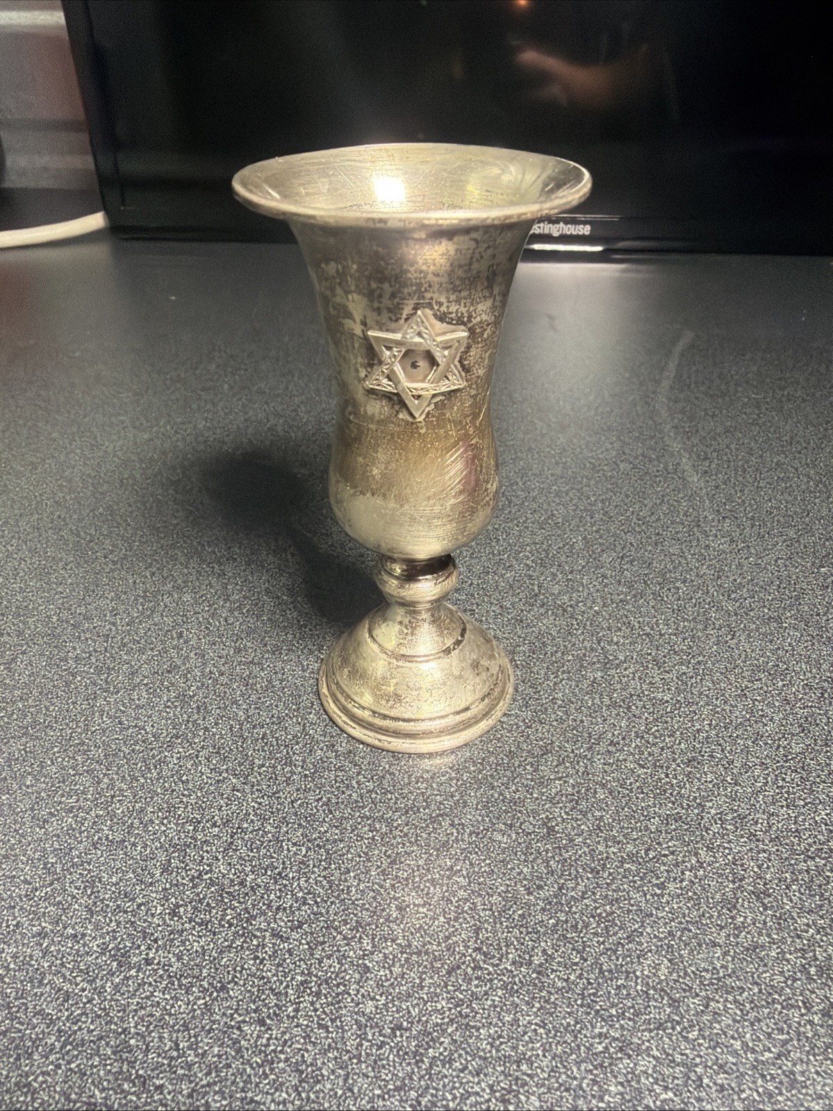 Vintage Sterling Silver Kiddush Cup Star of David Judaica 36 Grams Vintage Sterling Silver Kiddush Cup Star of David Judaica 36 Grams