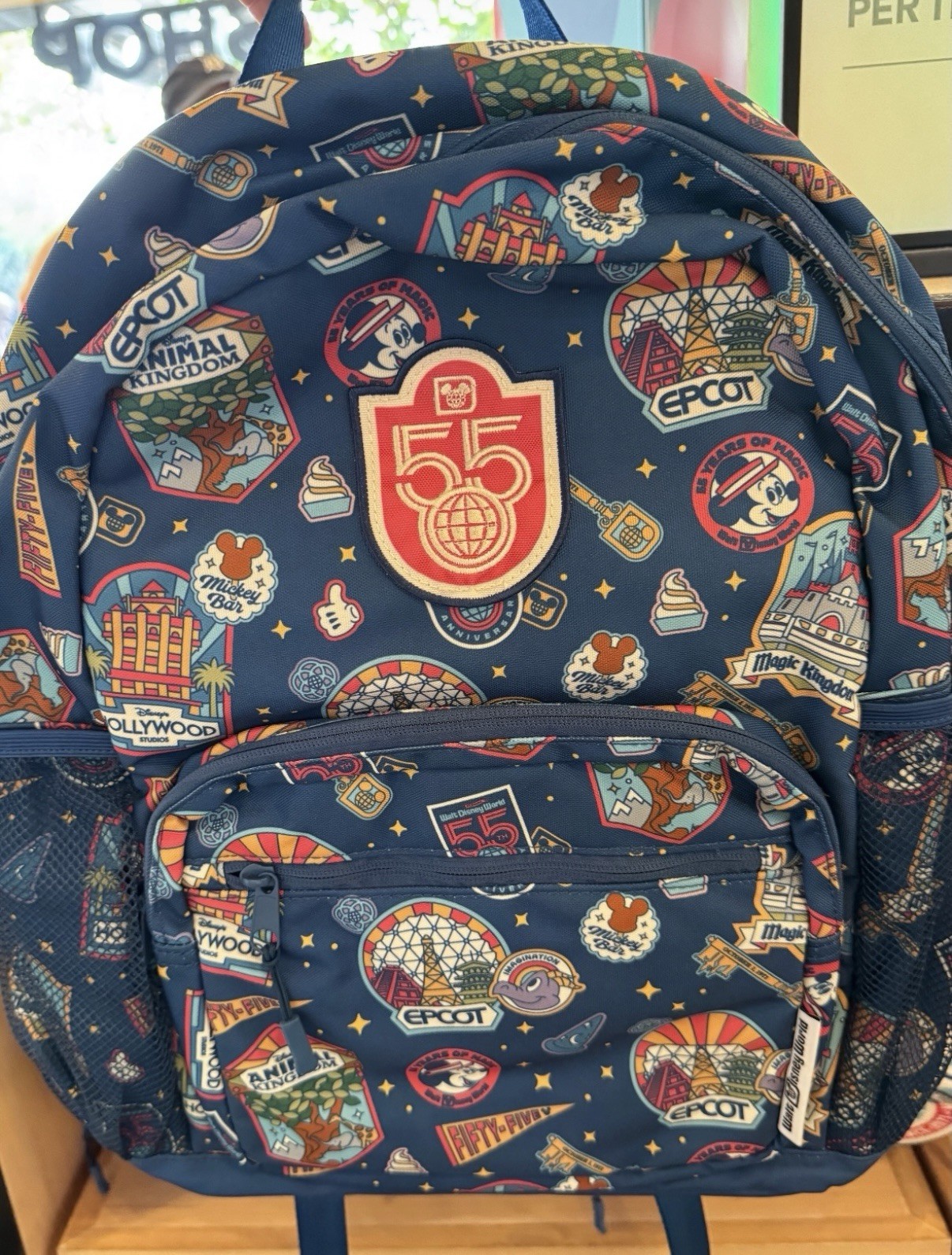Disney Parks 2026 WDW 55th Anniversary 4x Park Icons Figment Mickey Backpack Bag Disney Parks 2026 WDW 55th Anniversary 4x Park Icons Figment Mickey Backpack Bag