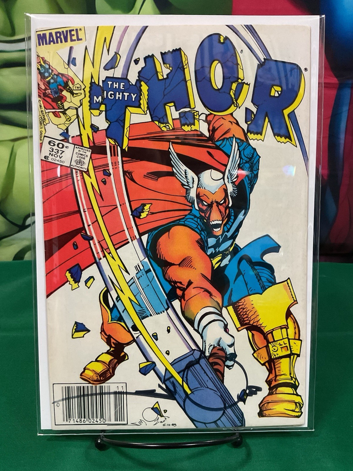 1983 Marvel Comics The Mighty Thor #337 Signed By WALT SIMONSON (Beta Ray Bill) 1983 Marvel Comics The Mighty Thor #337 Signed By WALT SIMONSON (Beta Ray Bill)