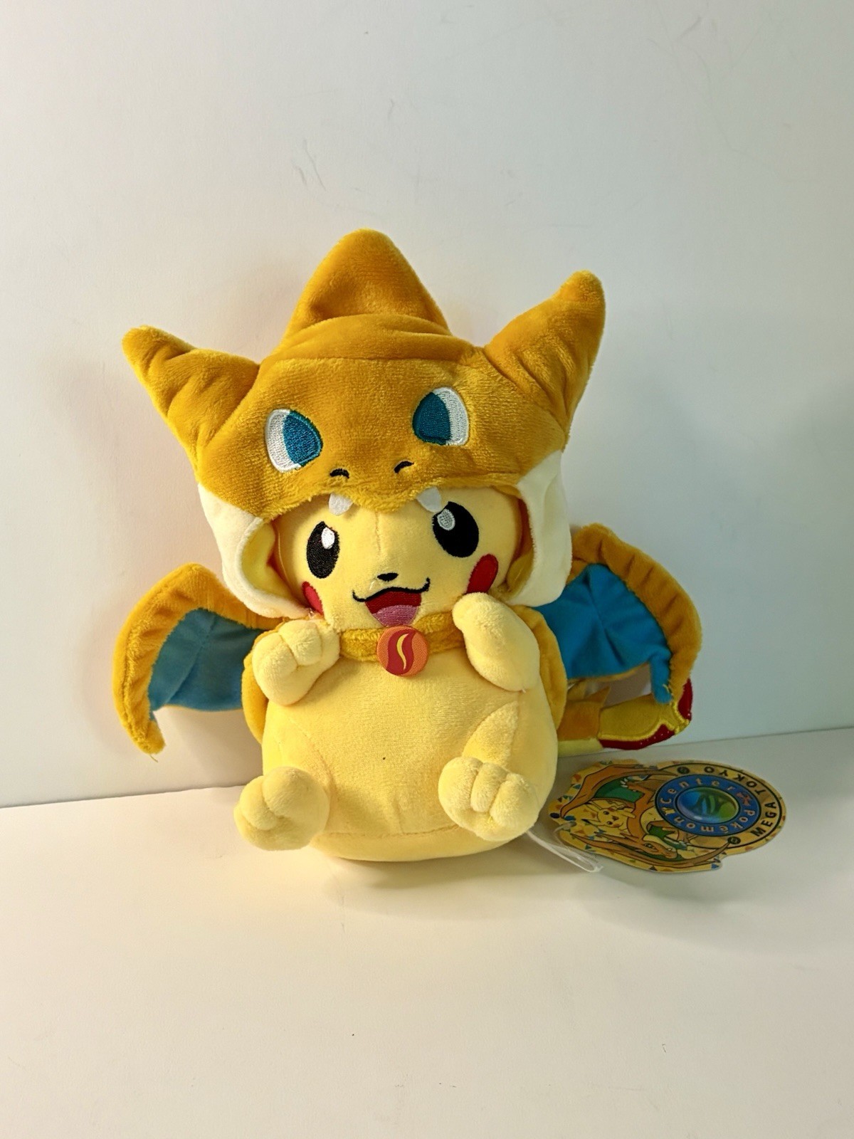 Pokemon Pikachu Mega Charizard Y Poncho Plush Pokemon Center Mega Tokyo Japan