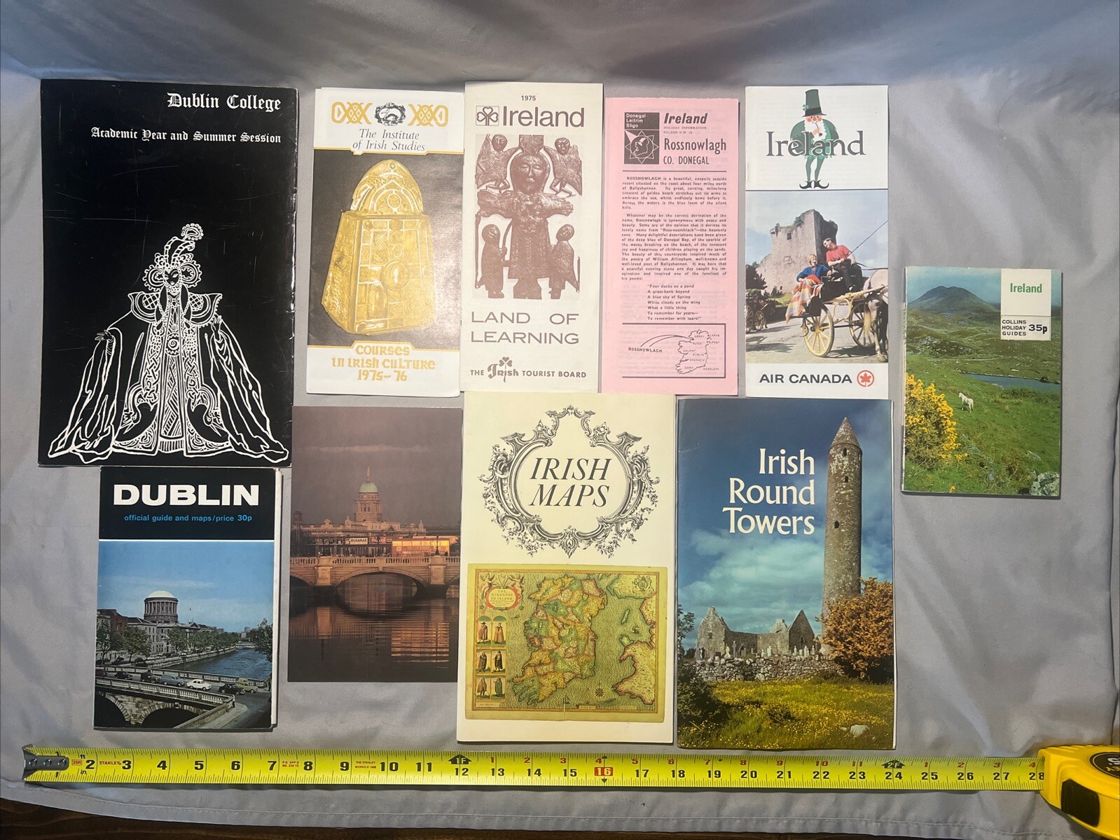 Vintage 1960’s 1979’s Ireland Ephemera Lot Maps Postcard Pamphlets Tourist Items Vintage 1960’s 1979’s Ireland Ephemera Lot Maps Postcard Pamphlets Tourist Items