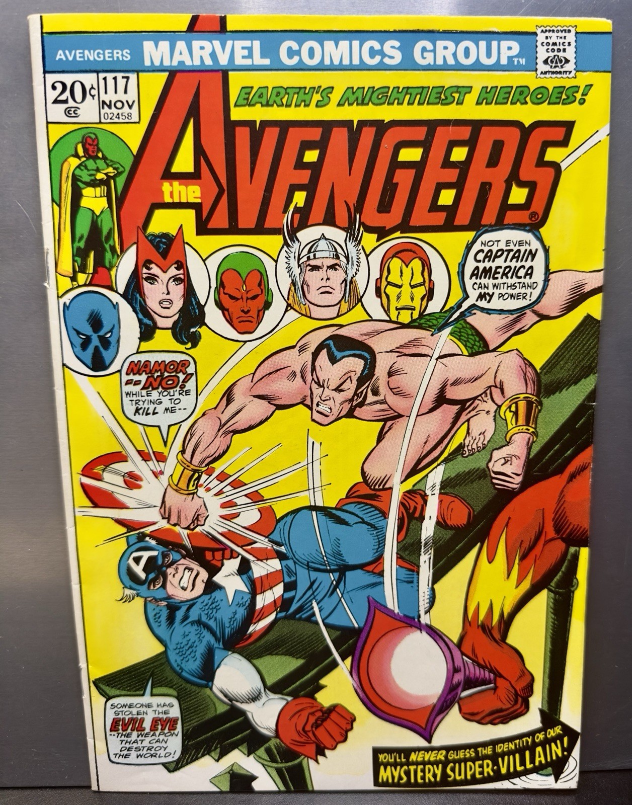 AVENGERS #117 November 1973 Avengers Vs. Defenders War Pt. 5 (Est. F/VF) AVENGERS #117 November 1973 Avengers Vs. Defenders War Pt. 5 (Est. F/VF)