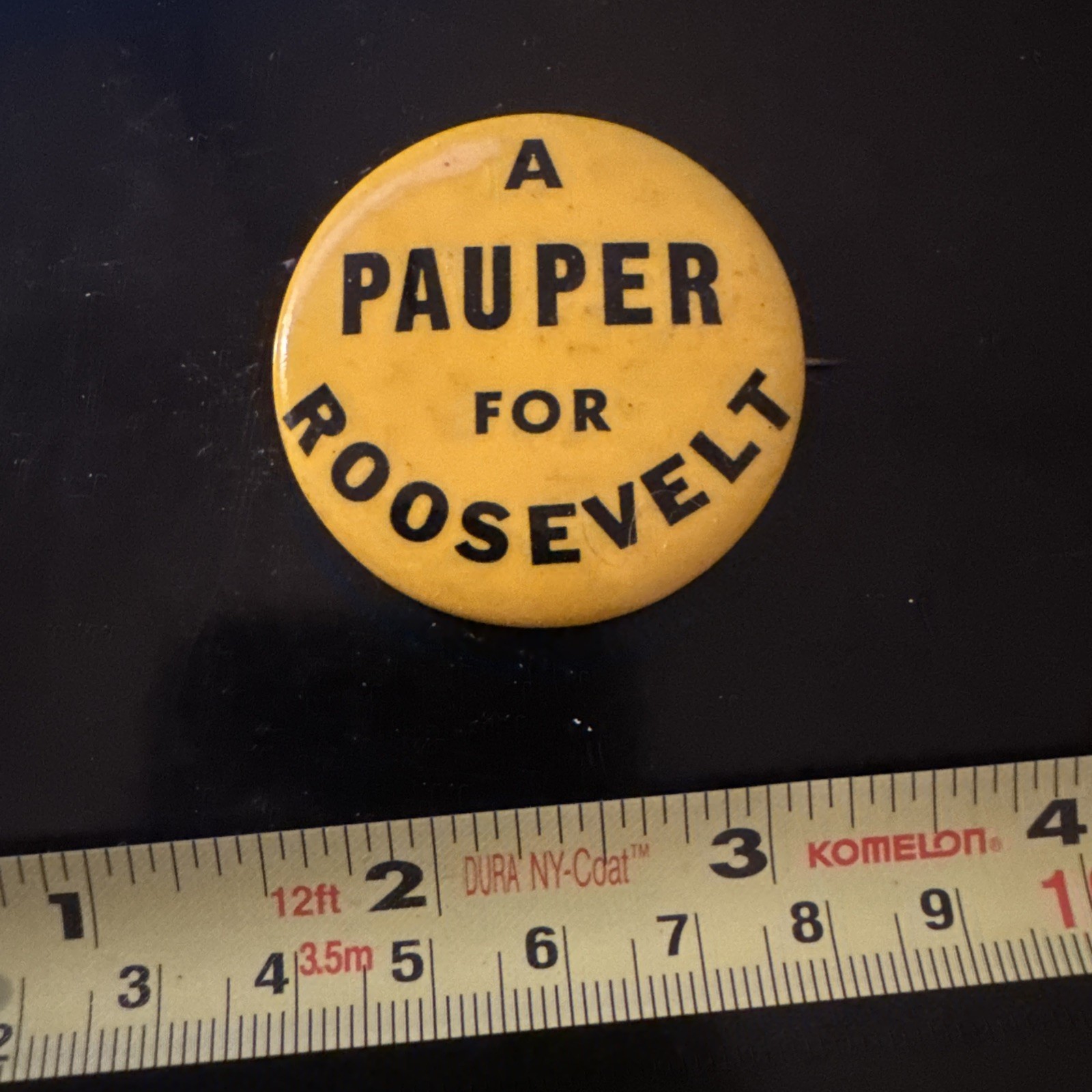 1932 FDR Franklin Roosevelt Vintage Presidential Campaign Pinback Button Politic
