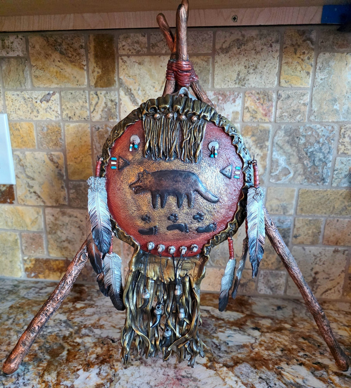 Legends Willy Whitten 1995 Ltd Ed Native American Bronze Dream Catcher Sculpture