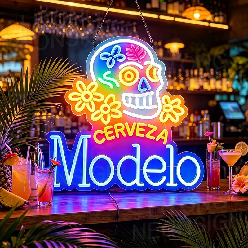 US STOCK Cerveza Modelo Beer Dimmable LED Neon Sign 15.5" Bar Club Decor Gift US STOCK Cerveza Modelo Beer Dimmable LED Neon Sign 15.5" Bar Club Decor Gift