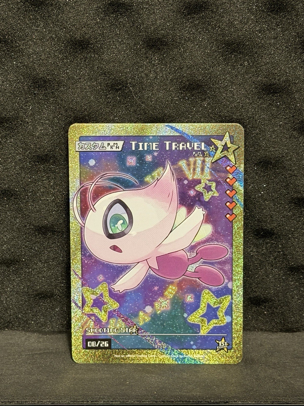 Celebi Time Travel Shooting Star 1st Ed Holo Fan Art Pokemon Single Celebi Time Travel Shooting Star 1st Ed Holo Fan Art Pokemon Single