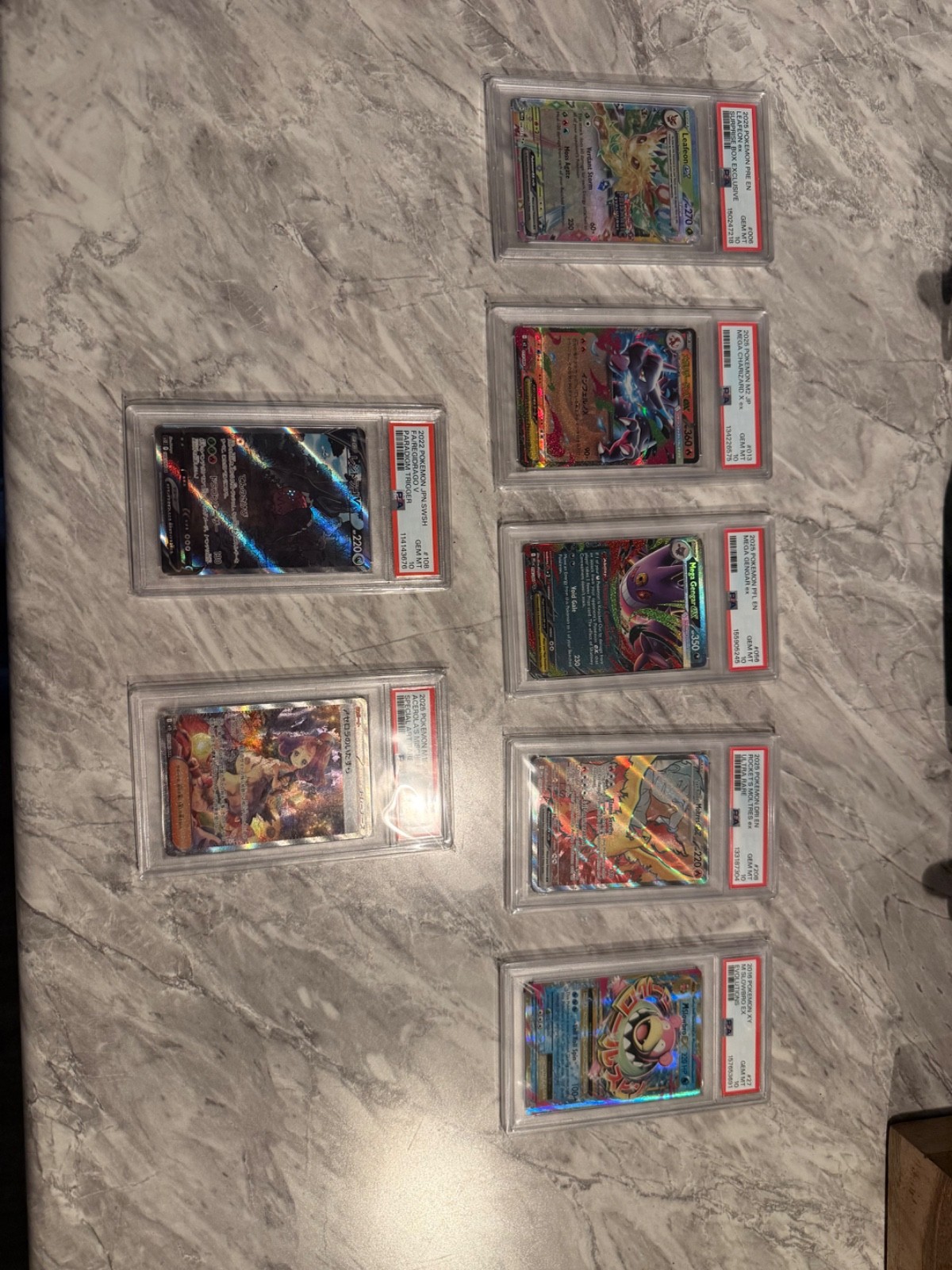 7 Pokemon psa 10 Japanese/english