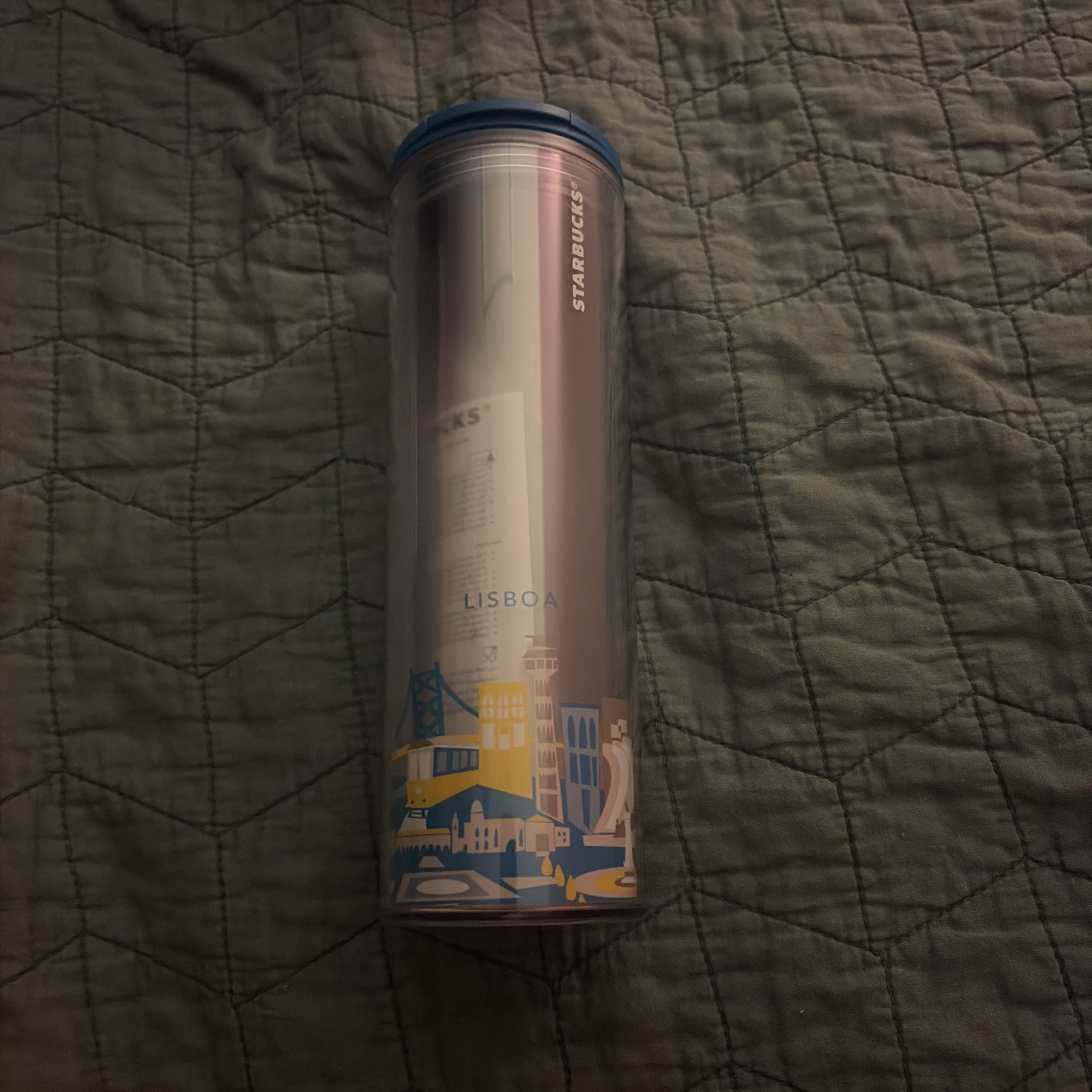 NEW Starbucks YAH You Are Here 16oz Cold Tumbler - Lisboa Portugal NEW Starbucks YAH You Are Here 16oz Cold Tumbler - Lisboa Portugal