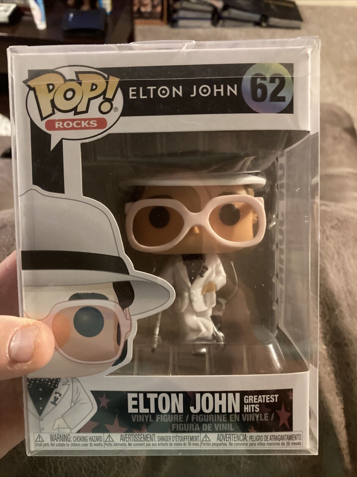FUNKO POP ELTON JOHN #62 GREATEST HITS W/ Protector