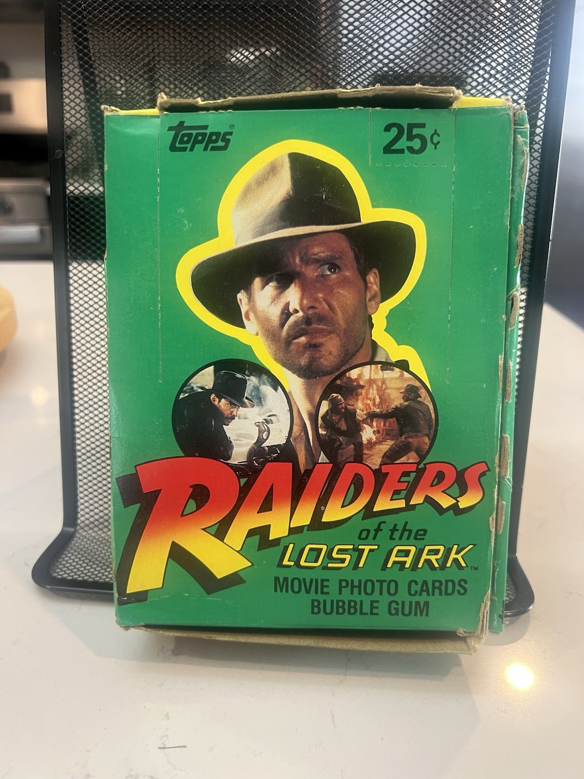 1981 Raiders Of The Lost Ark Movie Photo Cards Full Box Of 36 Unopened Packs
