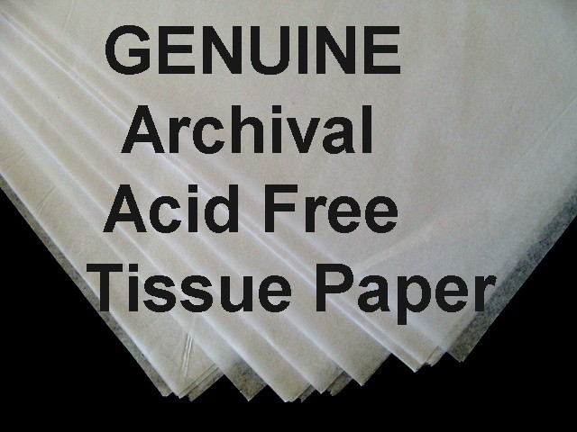 50 Sheets 15 x 20" ACID FREE Tissue Paper UNBUFFERED White The REAL McCoy