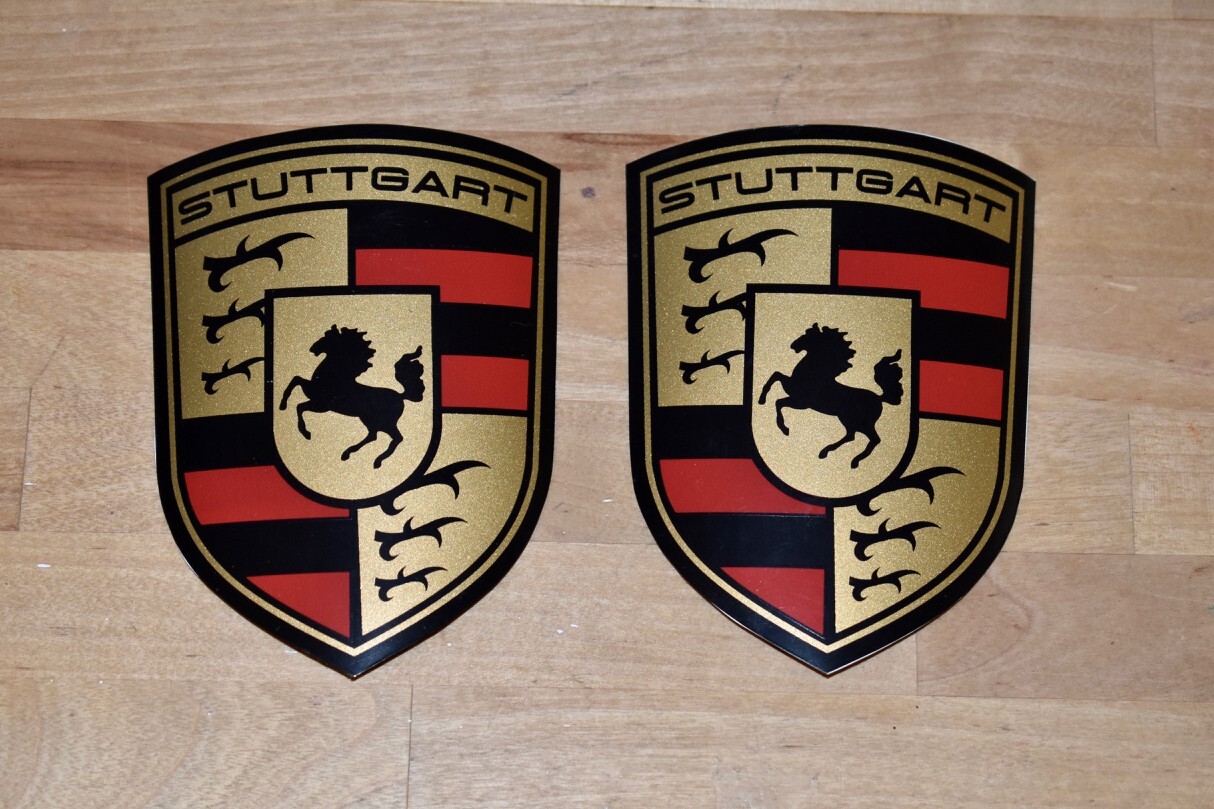 STUTTGART The Home of Porsche Magnetic Fender Badge Emblems (SET OF 2) STUTTGART The Home of Porsche Magnetic Fender Badge Emblems (SET OF 2)