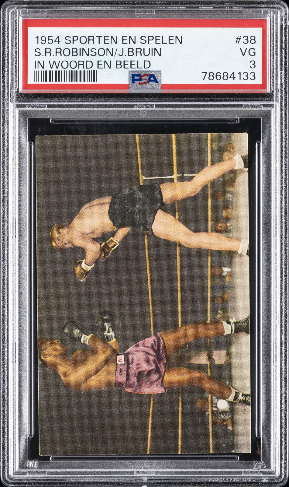 1954 SPORTEN EN SPELEN IN WOORD EN BEELD JAN DE BRUIN/SUGAR RAY ROBINSON PSA 3 1954 SPORTEN EN SPELEN IN WOORD EN BEELD JAN DE BRUIN/SUGAR RAY ROBINSON PSA 3