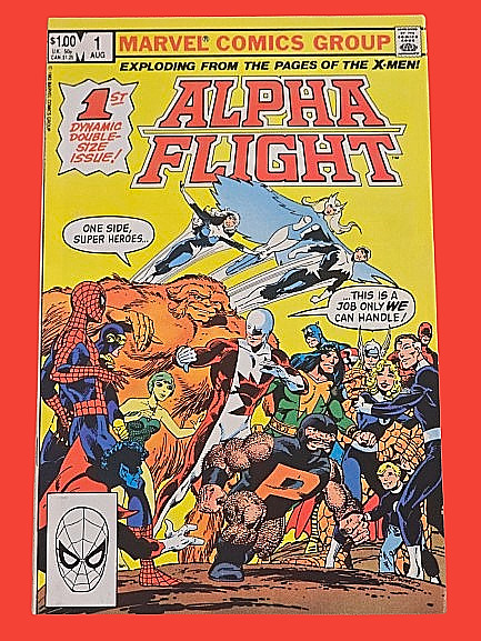 Alpha Flight #1 1983 Marvel Comics John Byrne 1st Issue Double Size Alpha Flight #1 1983 Marvel Comics John Byrne 1st Issue Double Size
