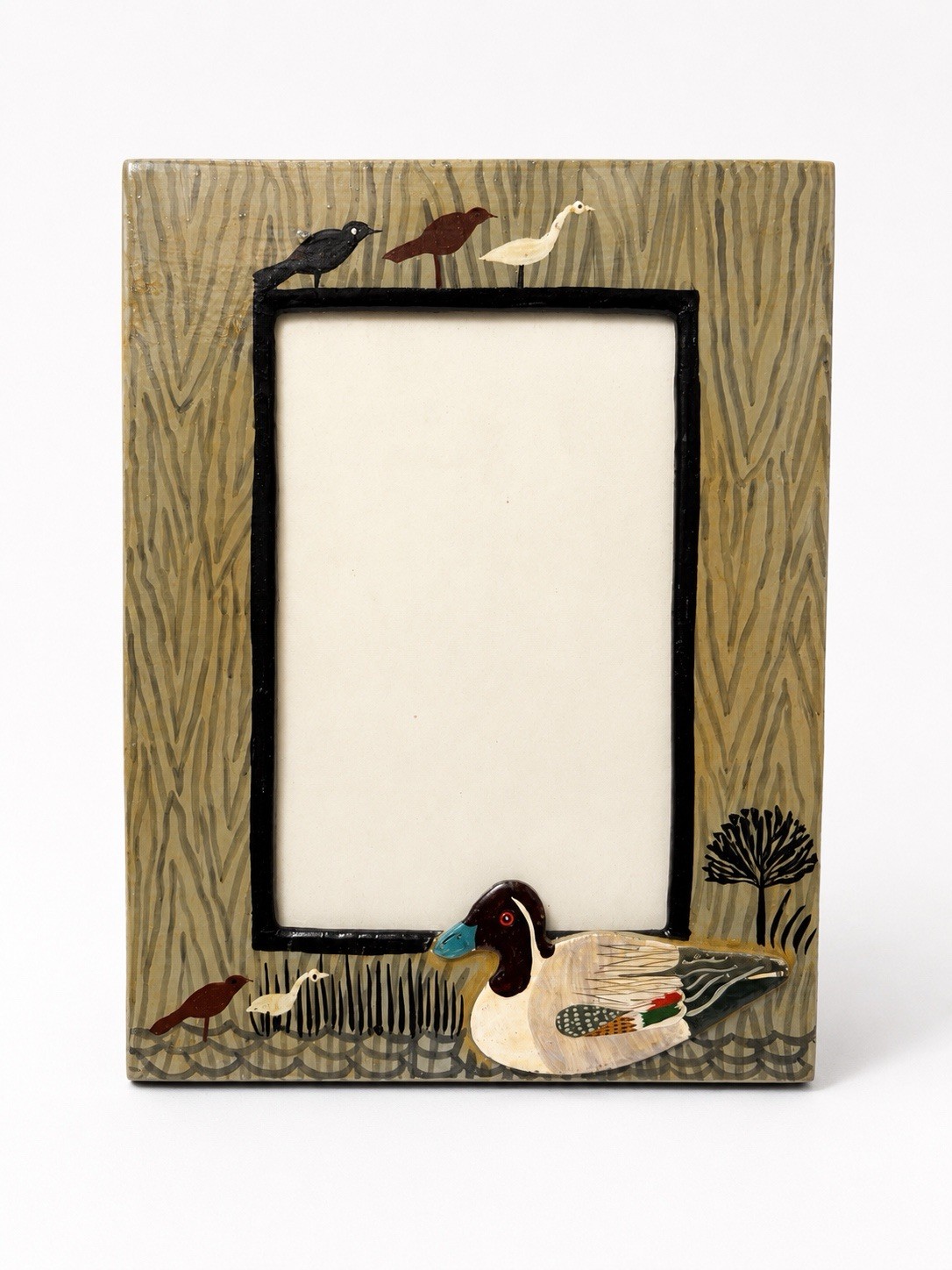 Brand New Vintage 1995 Fetco Handcrafted Wooden 5x7 Duck Mallard Art Brand New Vintage 1995 Fetco Handcrafted Wooden 5x7 Duck Mallard Art