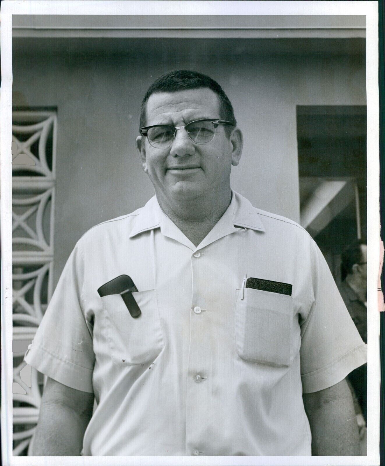 1966 Charles Sonny Brown Police Chief Business Man Vintage Glasses 8X10 Photo