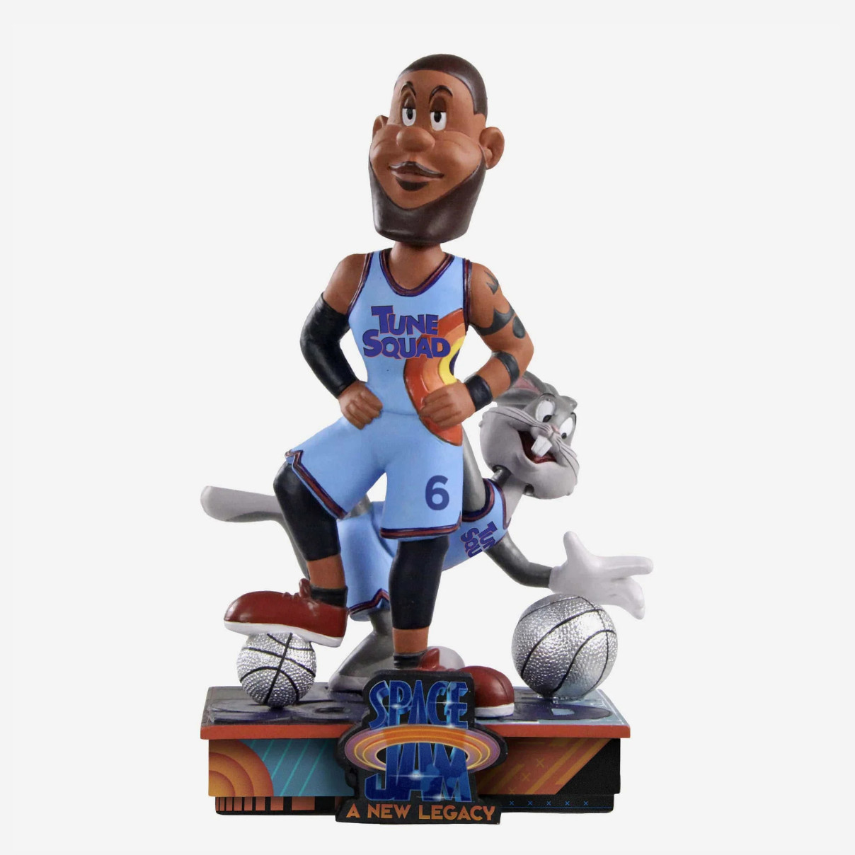 FOCO LeBron James Bobblehead Space Jam Tune Squad Bugs Bunny Cartoon Chase /321 FOCO LeBron James Bobblehead Space Jam Tune Squad Bugs Bunny Cartoon Chase /321
