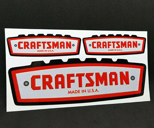 1960's CRAFTSMAN TOOLS x 3 Vintage Style DECAL, 6" Vinyl STICKER 1960's CRAFTSMAN TOOLS x 3 Vintage Style DECAL, 6" Vinyl STICKER